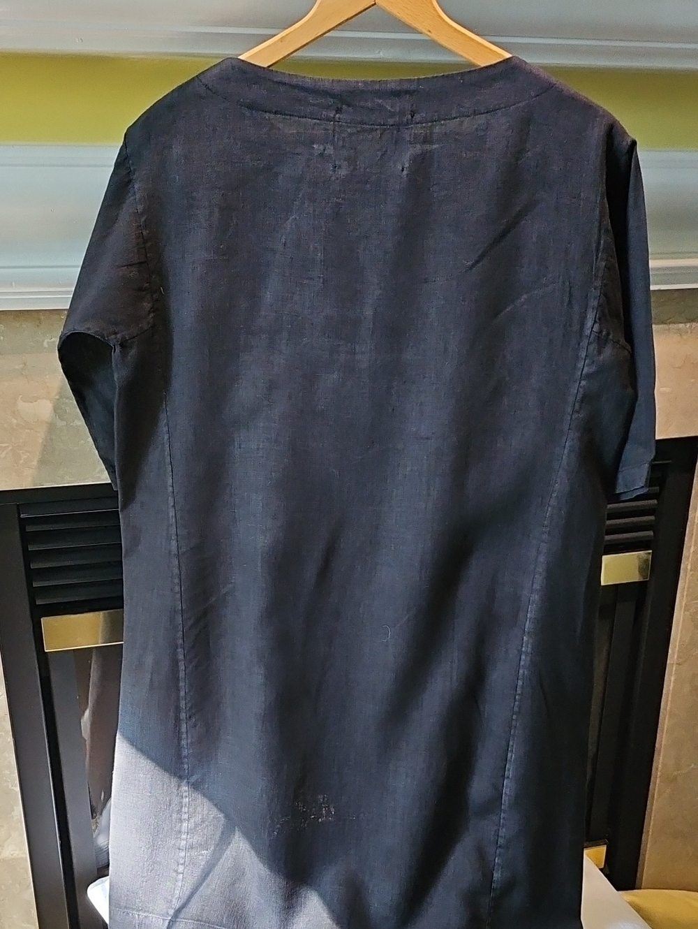 Sugar Candy Mountain 100% Linen Black Dress Size Med - Picture 4 of 8